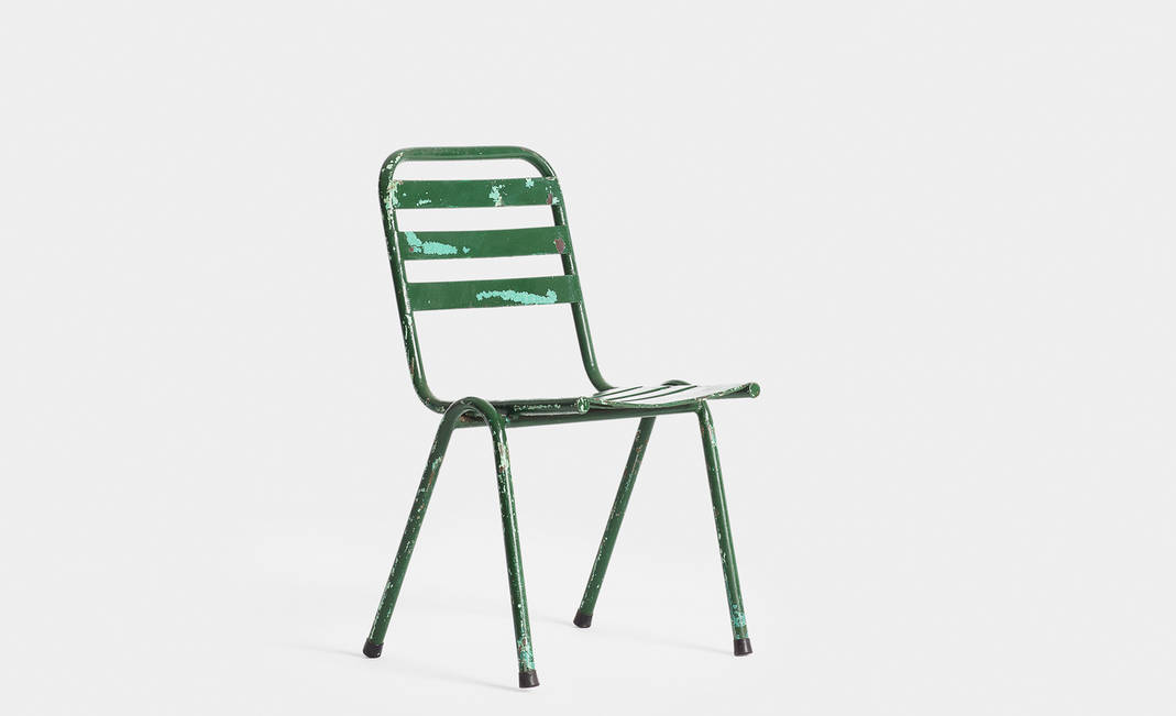 Cadira Vintage Verd Fosca | Crimons