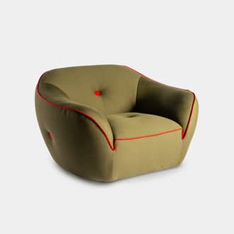 Rugby Green Armchair | Crimons