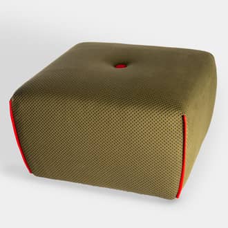 Rugby Green Pouf | Crimons