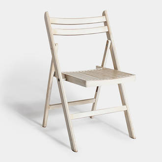 Scrapped White Wood Chair | Crimons