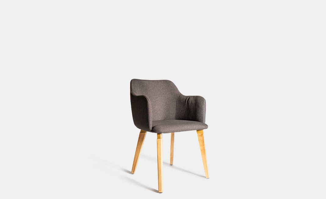 Nordic Grey 2 Upholstered Armchair | Crimons