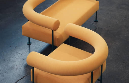 Yellow Snake Armchair | Crimons