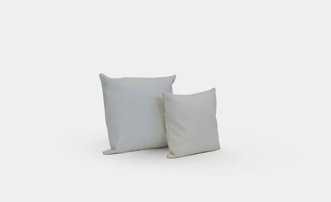 White Leather Cushions | Crimons
