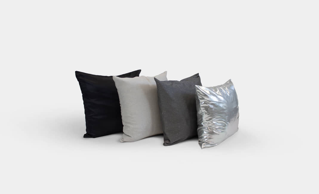 Silver Tone Cushions | Crimons