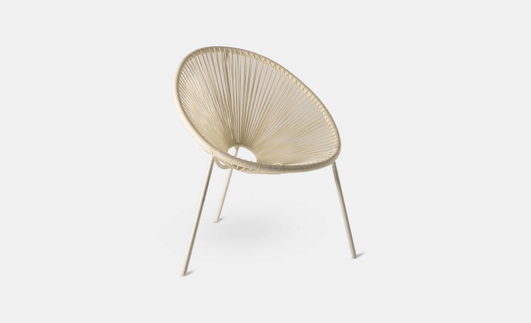 White Acapulco Armchair 2 | Crimons