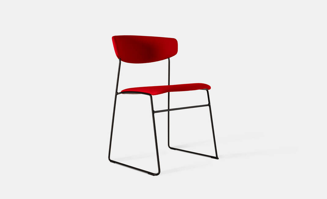 Milan Red Chair  | Crimons