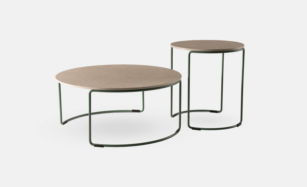 Acapulco Stone Low Table 70Ø*30A | Crimons