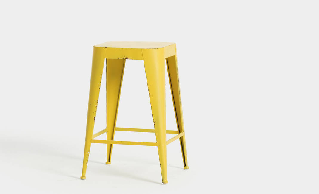 Yellow Industrial Stool | Crimons