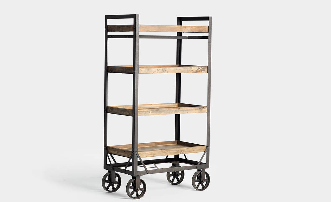 Industrial Shelf With Wheels | Crimons