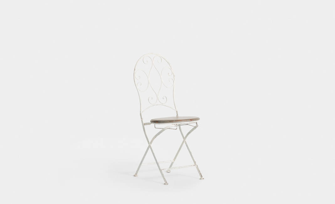 Cadira Blanca Provençal Seient Fusta | Crimons