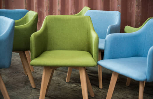 Nordic Green Upholstered Armchair | Crimons