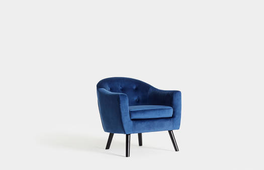 Blue Velvet Armchair | Crimons