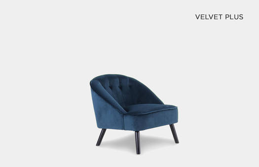 Blue Velvet armchair | Crimons