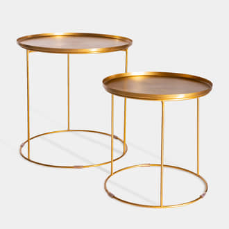 Golden Low Table Set | Crimons