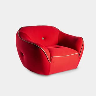 Rugby Red Armchair | Crimons