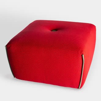 Rugby Red Pouf | Crimons