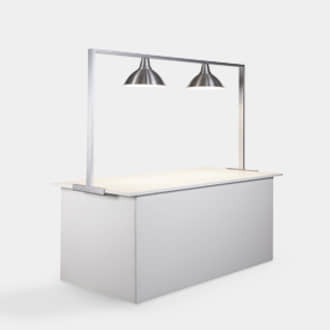 White Bar with Lights Structure | Crimons