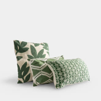 Green Printed Cushions | Crimons