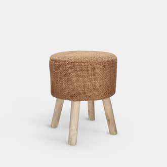 Knitted Pouf Camel | Crimons