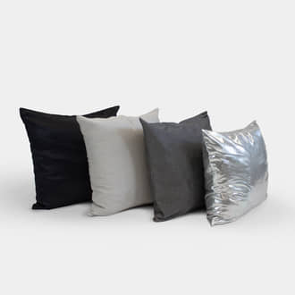 Silver Tone Cushions | Crimons