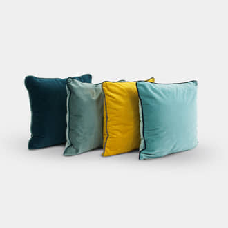 Velvet Trim Cushions | Crimons