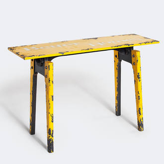 Yellow Factory Table | Crimons