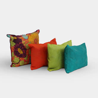 Indian Silk Cushions | Crimons