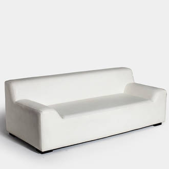 White Bergamo Sofa  | Crimons