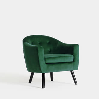 Green Velvet armchair | Crimons