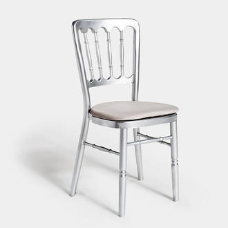 Silver Napoleon Chair  | Crimons