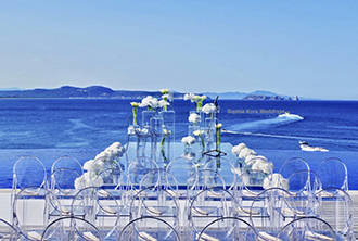 Un casament únic amb vistes al Mediterrani | Crimons