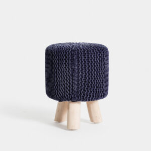 Taburete/Puf Tricote Azul