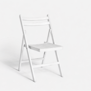 Scrapped White Wood Chair