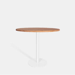 Mesa Finland Blanca-Madera 90Ø