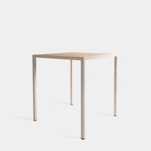 Mesa Copenhague Blanca/Madera 70*70*