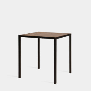 Mesa Industrial Madera/Hierro Negro