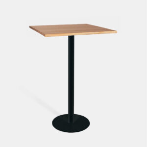 Mesa Alta Finland Negro-Madera 70*70*