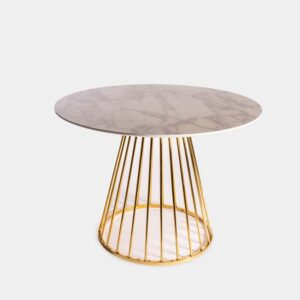 Mesa Platner Mármol Blanca