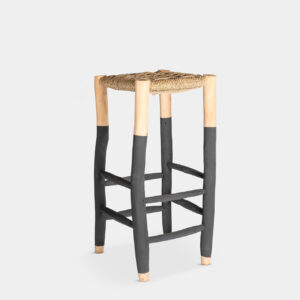Taburete Cuerda Negro