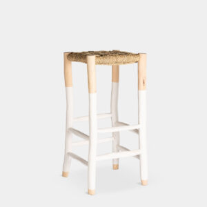 Taburete Cuerda Blanco
