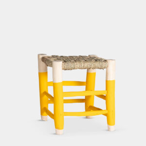 Taburete Bajo Cuerda Amarillo