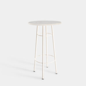 Mesa Alta Suecia Blanca 60Ø