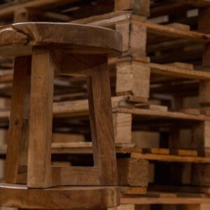 Taburete Bajo Madera
