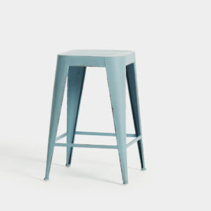 Tamboret Baix Industrial Blau