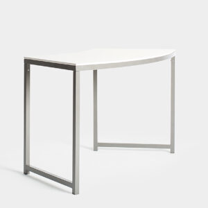 Curved White Niza High Table