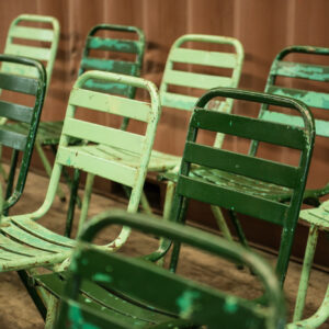 Sillas para eventos verde oscuro Madrid