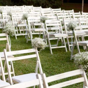 Scrapped White Wood Chair