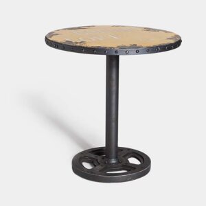 Round Yellow Factory Table