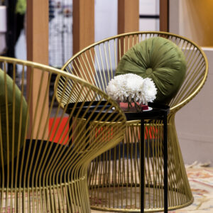 Sillón Platner Dorado