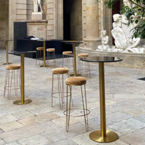Velvet Caramel Stool